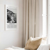 Monterey County Print Black and White, Monterey County Wall Art, Monterey County Poster, Monterey Photo, Monterey Wall Décor, Monterey Map