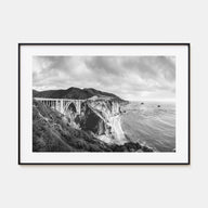 Monterey Landscape B&W Poster