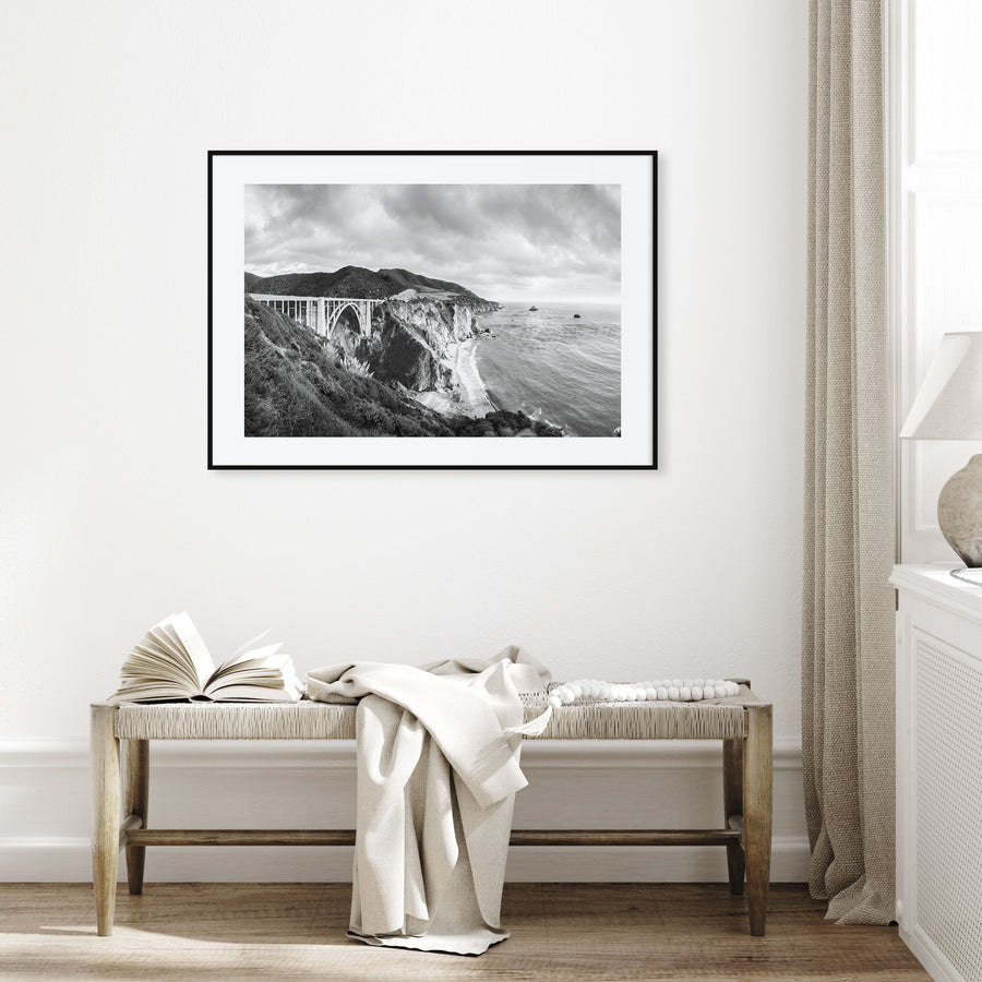 Monterey Landscape B&W Poster