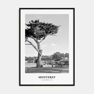 Monterey Portrait B&W Poster