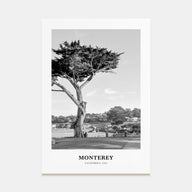 Monterey Portrait B&W Poster