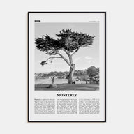 Monterey Travel B&W Poster