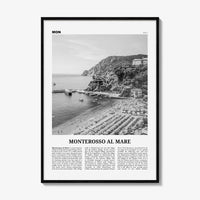 Monterosso al Mare Print Black and White, Monterosso al Mare Wall Art, Monterosso al Mare Poster, Monterosso al Mare, Italy, Italia, Europe