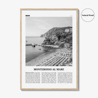 Monterosso al Mare Print Black and White, Monterosso al Mare Wall Art, Monterosso al Mare Poster, Monterosso al Mare, Italy, Italia, Europe