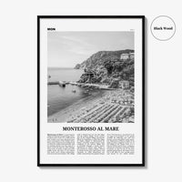 Monterosso al Mare Print Black and White, Monterosso al Mare Wall Art, Monterosso al Mare Poster, Monterosso al Mare, Italy, Italia, Europe