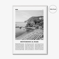 Monterosso al Mare Print Black and White, Monterosso al Mare Wall Art, Monterosso al Mare Poster, Monterosso al Mare, Italy, Italia, Europe