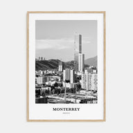 Monterrey Portrait B&W Poster