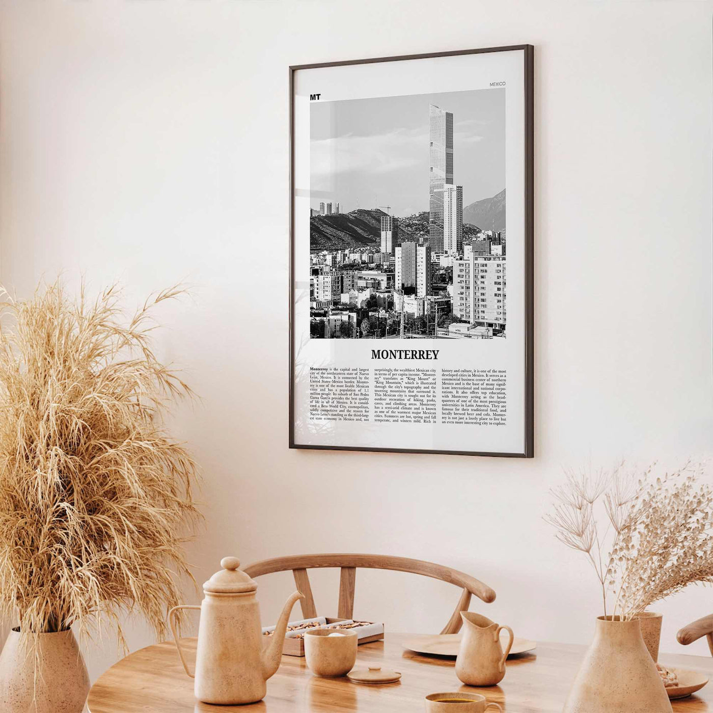 Monterrey Print Black and White No 1, Monterrey Wall Art, Monterrey Poster, Monterrey Photo, Monterrey Wall Décor, Mexico, Nuevo León