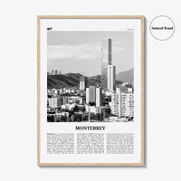 Monterrey Print Black and White No 1, Monterrey Wall Art, Monterrey Poster, Monterrey Photo, Monterrey Wall Décor, Mexico, Nuevo León