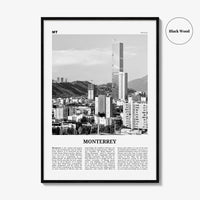 Monterrey Print Black and White No 1, Monterrey Wall Art, Monterrey Poster, Monterrey Photo, Monterrey Wall Décor, Mexico, Nuevo León