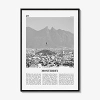 Monterrey Print Black and White No 2, Monterrey Wall Art, Monterrey Poster, Monterrey Photo, Monterrey Wall Décor, Mexico, Nuevo León