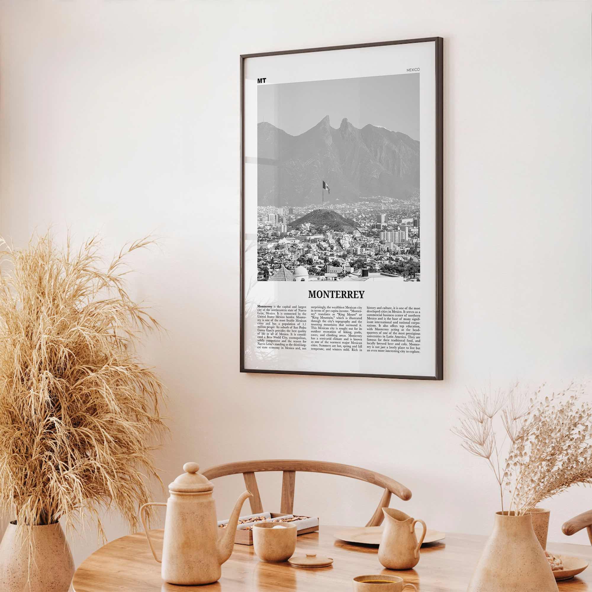 Monterrey Print Black and White No 2, Monterrey Wall Art, Monterrey Poster, Monterrey Photo, Monterrey Wall Décor, Mexico, Nuevo León
