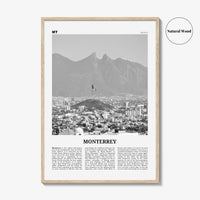 Monterrey Print Black and White No 2, Monterrey Wall Art, Monterrey Poster, Monterrey Photo, Monterrey Wall Décor, Mexico, Nuevo León