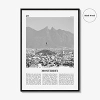 Monterrey Print Black and White No 2, Monterrey Wall Art, Monterrey Poster, Monterrey Photo, Monterrey Wall Décor, Mexico, Nuevo León