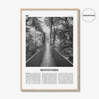 Monteverde Print Black and White, Monteverde Wall Art, Monteverde Poster, Monteverde Photo, Monteverde Wall Décor, Costa Rica