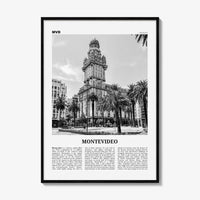 Montevideo Print Black and White, Montevideo Wall Art, Montevideo Poster, Montevideo Photo, Montevideo Wall, Uruguay, Uruguai, South America