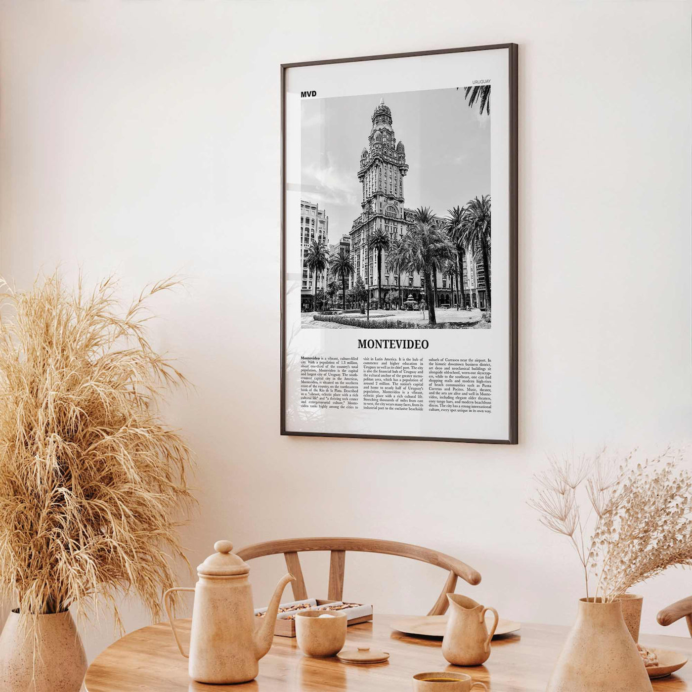 Montevideo Print Black and White, Montevideo Wall Art, Montevideo Poster, Montevideo Photo, Montevideo Wall, Uruguay, Uruguai, South America