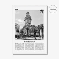 Montevideo Print Black and White, Montevideo Wall Art, Montevideo Poster, Montevideo Photo, Montevideo Wall, Uruguay, Uruguai, South America