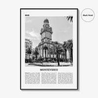 Montevideo Print Black and White, Montevideo Wall Art, Montevideo Poster, Montevideo Photo, Montevideo Wall, Uruguay, Uruguai, South America