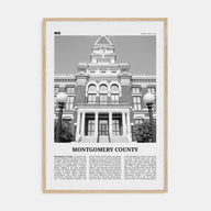 Montgomery County Travel B&W Poster