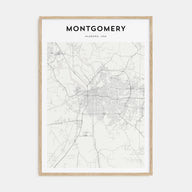 Montgomery Map Portrait Poster