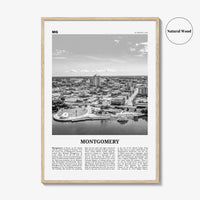 Montgomery Print Black and White, Montgomery Wall Art, Montgomery Poster, Montgomery Photo, Montgomery Wall Décor, Alabama, USA