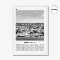 Montgomery Print Black and White, Montgomery Wall Art, Montgomery Poster, Montgomery Photo, Montgomery Wall Décor, Alabama, USA