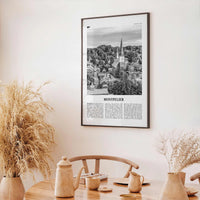 Montpelier Print Black and White, Montpelier Wall Art, Montpelier Poster, Montpelier Photo, Montpelier Décor, Montpelier Map, Vermont, USA