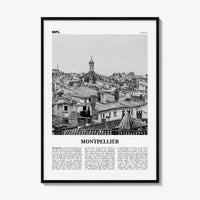 Montpellier Print Black and White, Montpellier Wall Art, Montpellier Poster, Montpellier Photo, France, Montpelhièr, Hérault