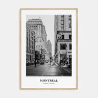 Montreal Portrait B&W No 1 Poster