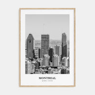 Montreal Portrait B&W No 2 Poster