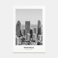Montreal Portrait B&W No 2 Poster
