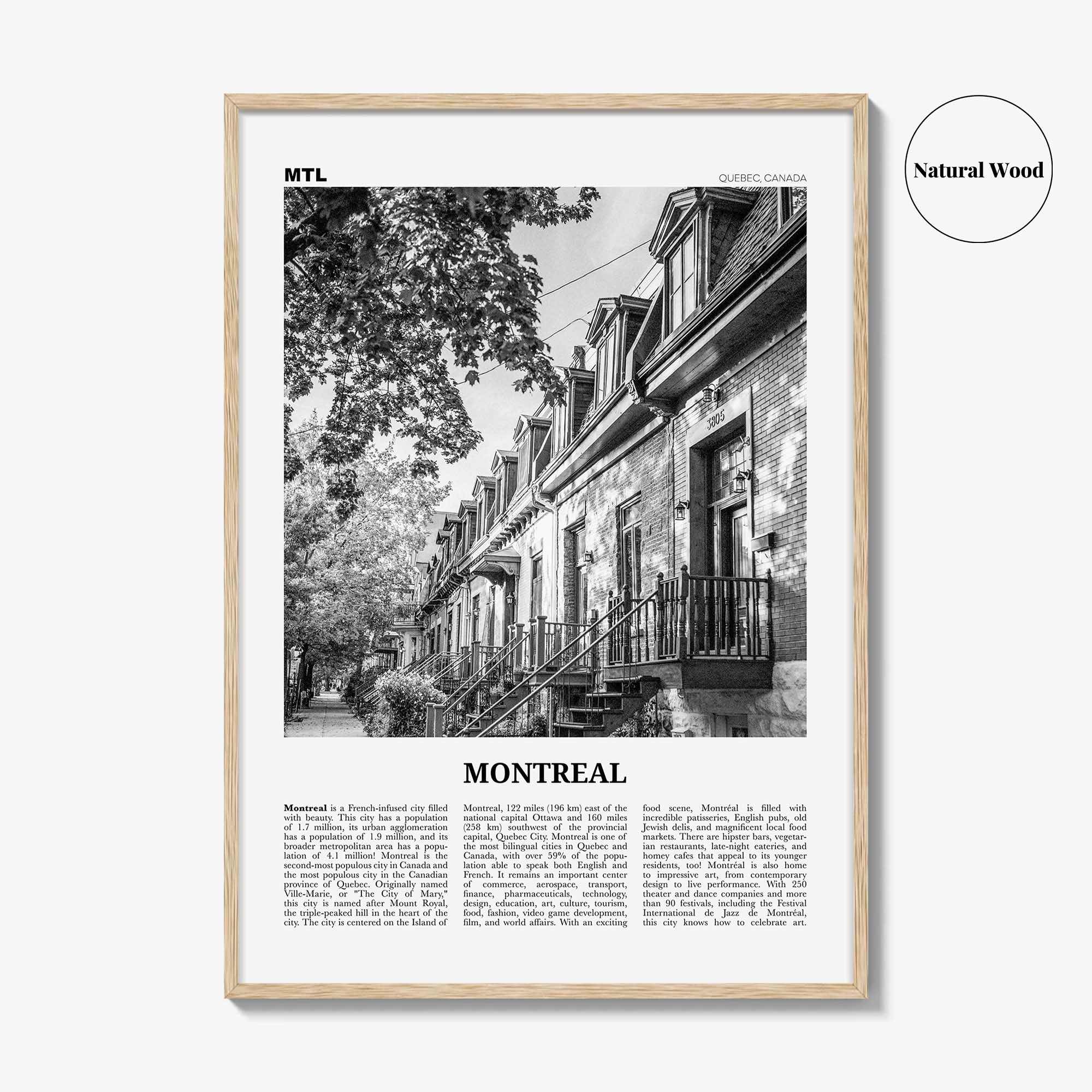 Montreal Print Black and White No 1, Montreal Wall Art, Montreal Poster, Montreal Photo, Montreal Decor, Quebec, Canada, Montréal