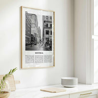 Montreal Print Black and White No 2, Montreal Wall Art, Montreal Poster, Montreal Photo, Montreal Decor, Quebec, Canada, Montréal