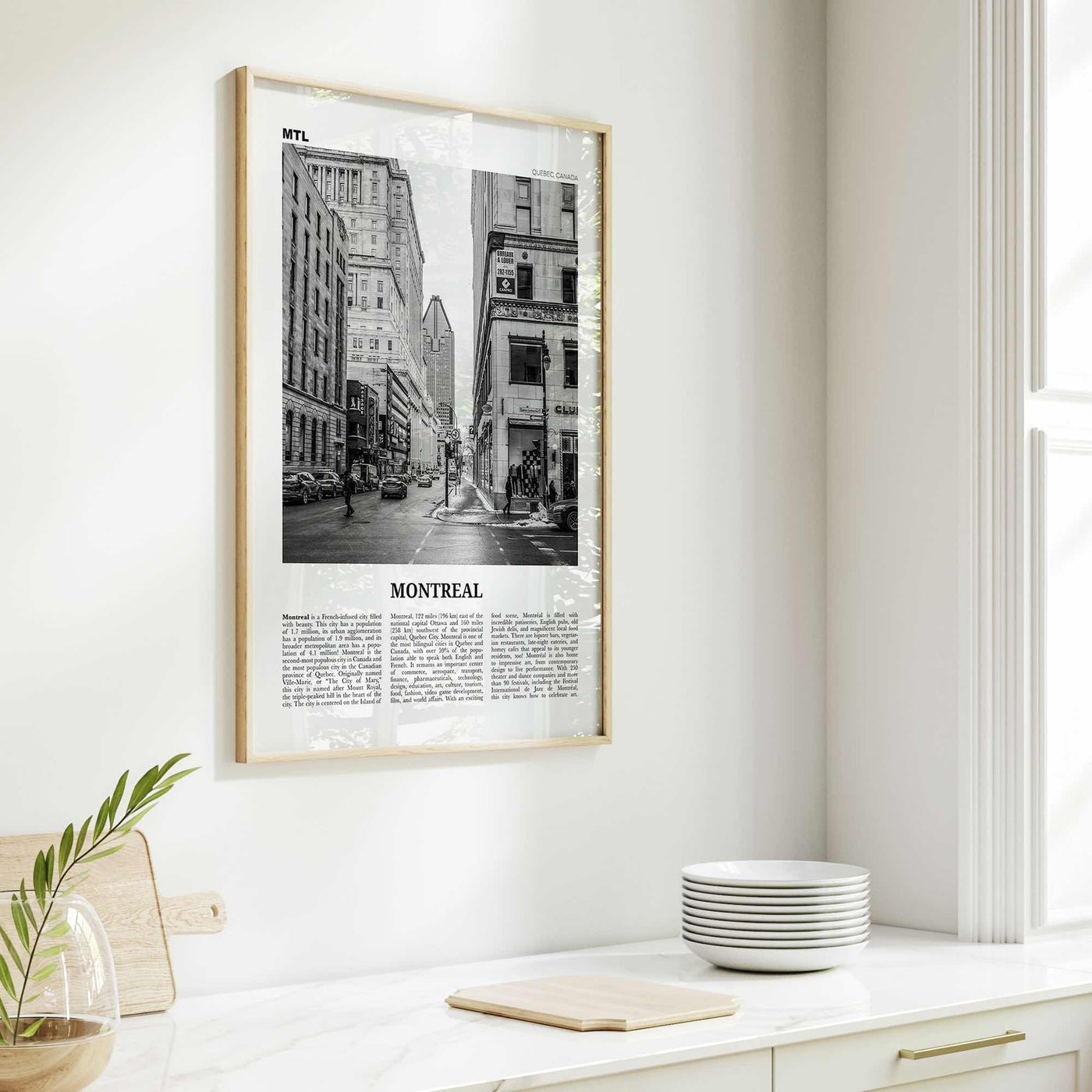 Montreal Print Black and White No 2, Montreal Wall Art, Montreal Poster, Montreal Photo, Montreal Decor, Quebec, Canada, Montréal