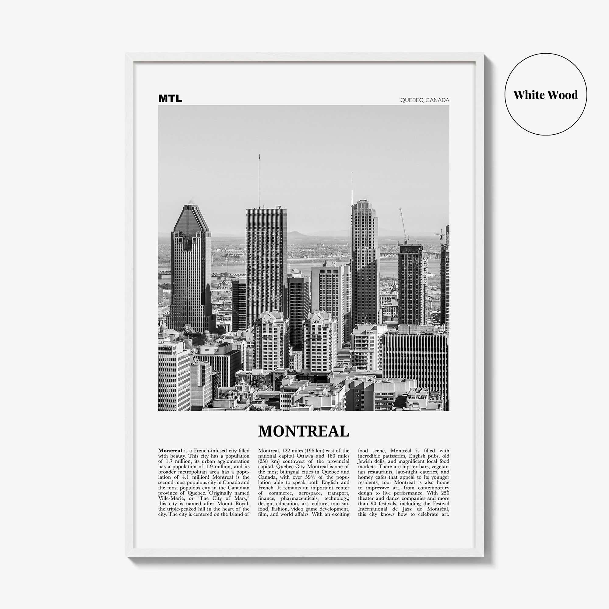 Montreal Print Black and White No 4, Montreal Wall Art, Montreal Poster, Montreal Photo, Montreal Decor, Quebec, Canada, Montréal