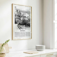 Montreuil Print Black and White, Montreuil Wall Art, Montreuil Poster, Montreuil Photo, Montreuil Wall Décor, Montreuil Map, France