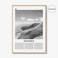 Montserrat Print Black and White Caribbean, Montserrat Wall Art, Montserrat Poster, Montserrat Photo, Montserrat Wall Décor, Caribbean