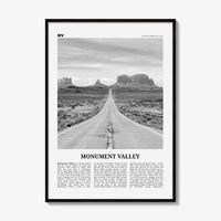 Monument Valley Print Black and White, Monument Valley Wall Art, Monument Valley Poster, Monument Valley Photo, Utah, Arizona, USA