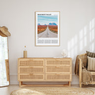 Monument Valley Travel Color Poster