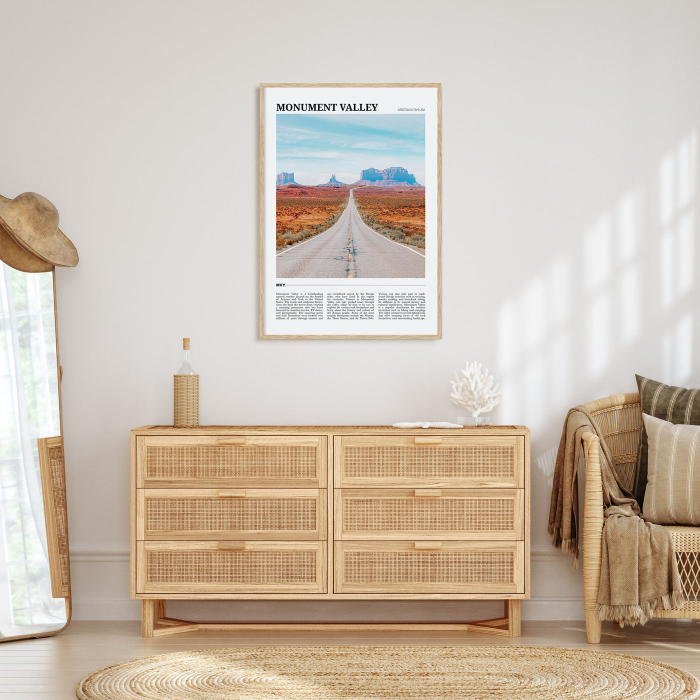 Monument Valley Travel Color Poster