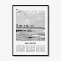 Mooloolaba Print Black and White, Mooloolaba Wall Art, Mooloolaba Poster, Mooloolaba Photo, Mooloolaba Wall Décor, Mooloolaba Map,