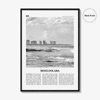 Mooloolaba Print Black and White, Mooloolaba Wall Art, Mooloolaba Poster, Mooloolaba Photo, Mooloolaba Wall Décor, Mooloolaba Map,