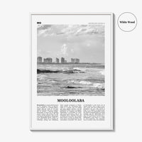 Mooloolaba Print Black and White, Mooloolaba Wall Art, Mooloolaba Poster, Mooloolaba Photo, Mooloolaba Wall Décor, Mooloolaba Map,