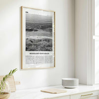 Moonlight State Beach Print Black and White, Moonlight State Beach Wall Art, Moonlight State Beach Poster, Encinitas, California, USA