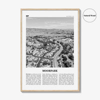 Moorpark Print Black and White, Moorpark Wall Art, Moorpark Poster, Moorpark Photo, Moorpark Wall Décor, Moorpark Map, United States