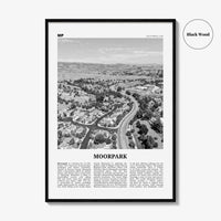 Moorpark Print Black and White, Moorpark Wall Art, Moorpark Poster, Moorpark Photo, Moorpark Wall Décor, Moorpark Map, United States