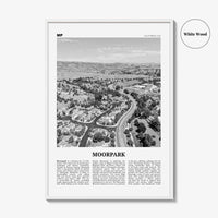 Moorpark Print Black and White, Moorpark Wall Art, Moorpark Poster, Moorpark Photo, Moorpark Wall Décor, Moorpark Map, United States