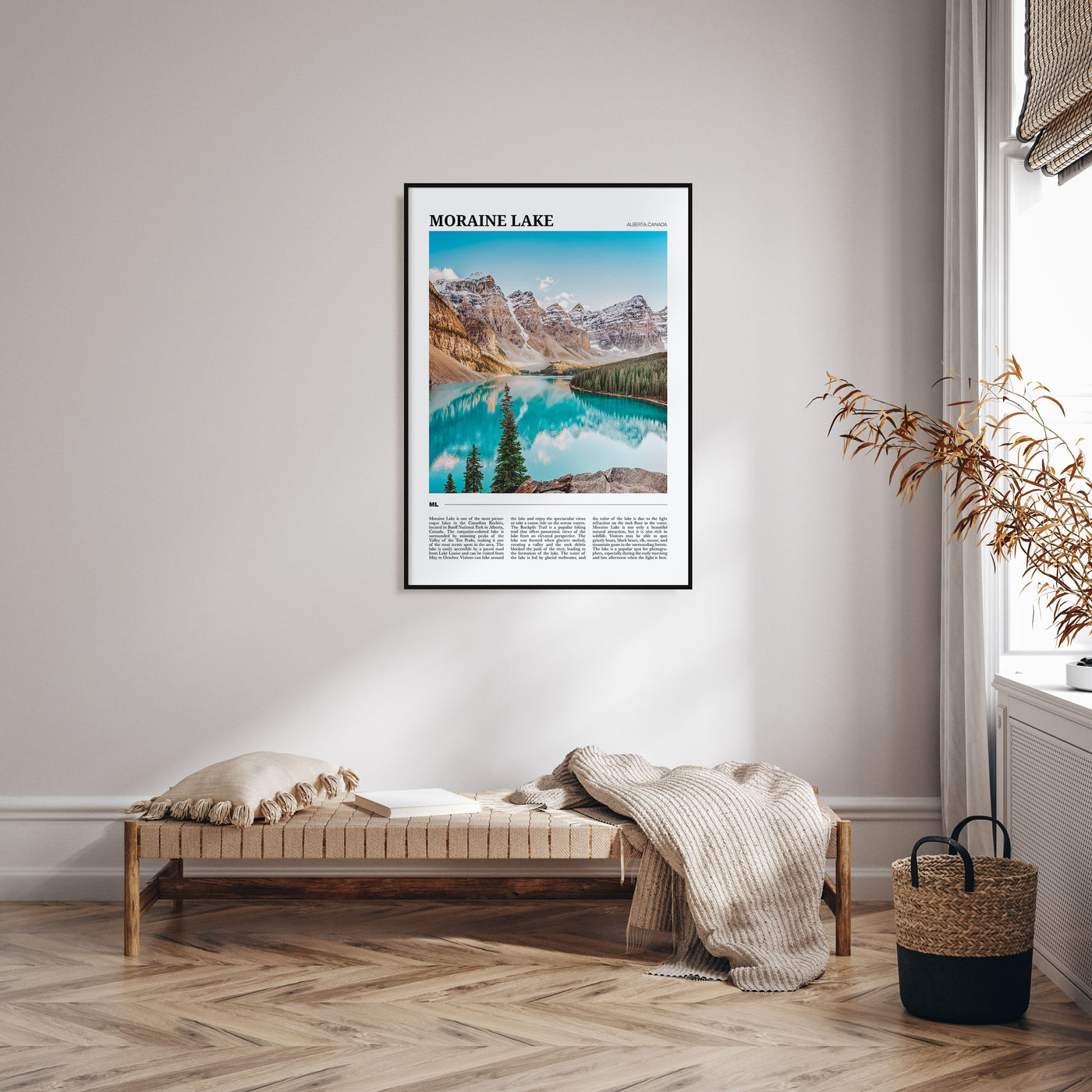 Moraine Lake Travel Color Poster