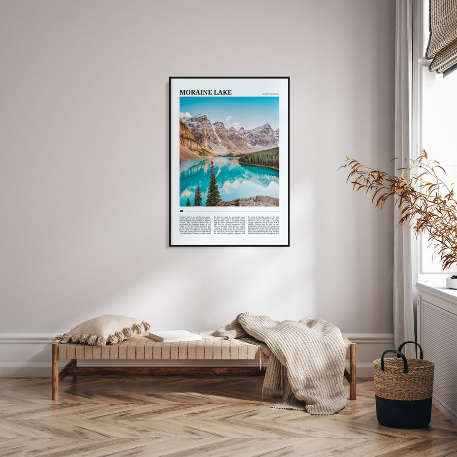 Moraine Lake Travel Color Poster